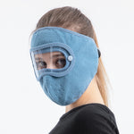 2 PZ XBG-9123 Pellets Riding Antivento HD Maschera antiappannamento