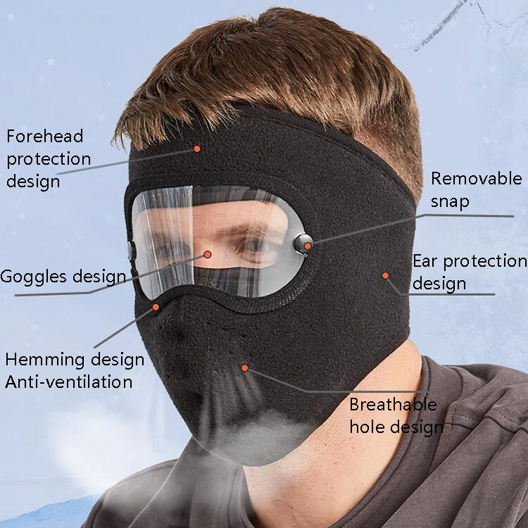 2 PZ XBG-9123 Pellets Riding Antivento HD Maschera antiappannamento