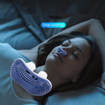 Dispositivo elettrico anti-russamento per dormire, White, Blue, Green