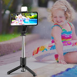 Selfie Stick Bluetooth CYKE L11S con luce LED e treppiede