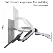 Gibbon monta il supporto per monitor per computer con sollevamento a molla a gas GM112W a parete