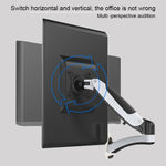 Gibbon monta il supporto per monitor per computer con sollevamento a molla a gas GM112W a parete