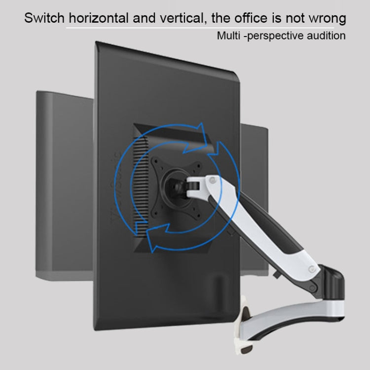 Gibbon monta il supporto per monitor per computer con sollevamento a molla a gas GM112W a parete