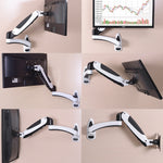 Gibbon monta il supporto per monitor per computer con sollevamento a molla a gas GM112W a parete