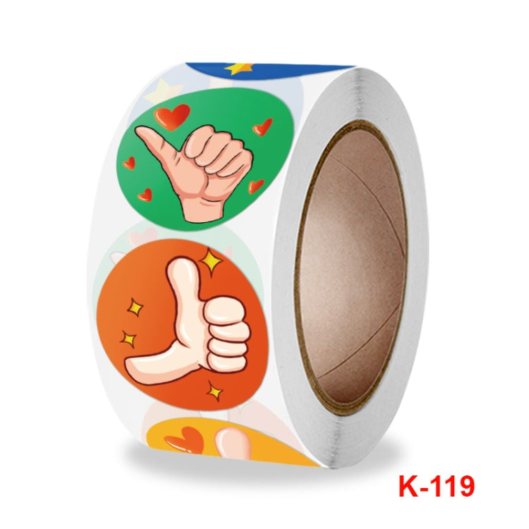 10 PCS Cartoon Thumbs Up Etichetta di incoraggiamento dell'insegnante, 2.5cm / 1 inch