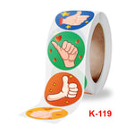 10 PCS Cartoon Thumbs Up Etichetta di incoraggiamento dell'insegnante, 2.5cm / 1 inch