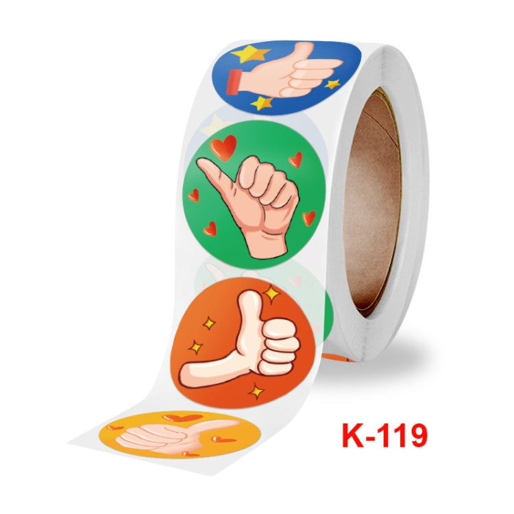 10 PCS Cartoon Thumbs Up Etichetta di incoraggiamento dell'insegnante, 2.5cm / 1 inch