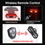 Fanale posteriore per bicicletta con telecomando WEST BIKING con tono di clacson, YP0701314