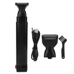 Rasoio elettrico ricaricabile USB B7 2 in 1 Rasoio posteriore, B7