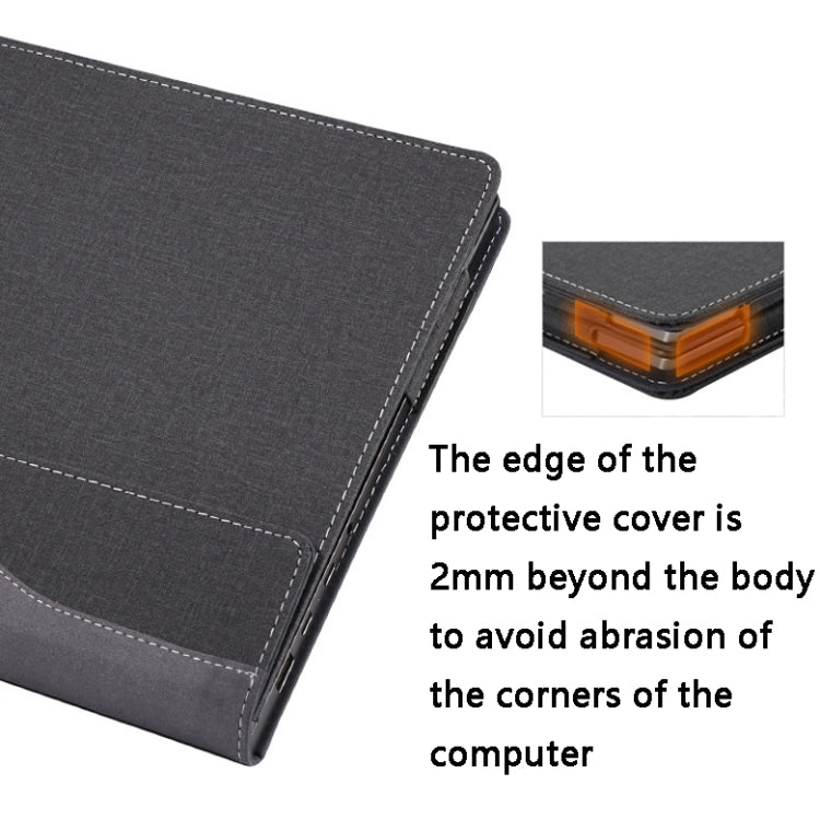 Custodia per laptop in pelle PU, For HP Spectre X360 13-AW 13.3, For HP Spectre X360 15-EB 15.6