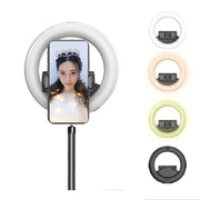 Anello luce selfie CYKE Q6 con supporto smartphone