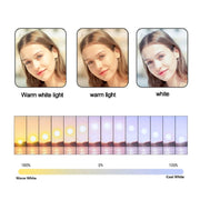 Anello luce selfie CYKE Q6 con supporto smartphone