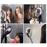 Anello luce selfie CYKE Q6 con supporto smartphone