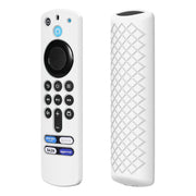 Guscio in silicone da 2 pezzi per telecomando vocale Alexa di terza generazione e stick TV di terza generazione, White, Pink, Red, Blue, Black