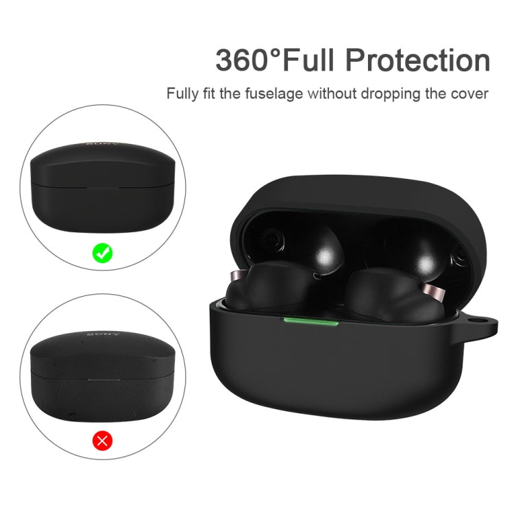 Custodia protettiva per auricolari in silicone da 2 pezzi per Sony WF-1000XM4, Black, Deep Blue, Red, White