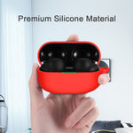 Custodia protettiva per auricolari in silicone da 2 pezzi per Sony WF-1000XM4, Black, Deep Blue, Red, White
