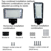 Proiettore LED da cortile impermeabile 25W e 200W