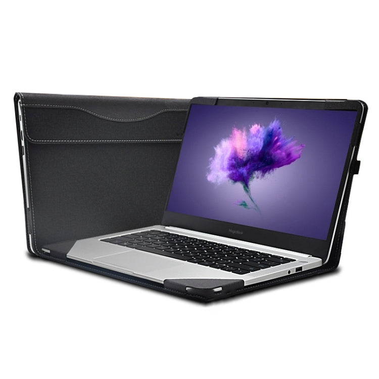 Custodia protettiva per laptop in pelle PU per Huawei Honor MagicBook, Dark Gray, Wine Red, Dark Blue