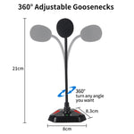 Microfono a condensatore a collo d'oca per computer desktop MI520, 6.35mm Interface, USB Version without RGB Breathing Lamp, USB Version with RGB Breathing Lamp