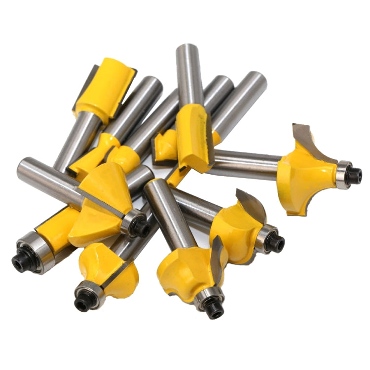 12 pezzi / set utensile da taglio per trimmer per macchina per incisione per la lavorazione del legno, 8 Handle With Wooden Box, 8 Handles Without Wooden Box