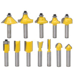 12 pezzi / set utensile da taglio per trimmer per macchina per incisione per la lavorazione del legno, 8 Handle With Wooden Box, 8 Handles Without Wooden Box