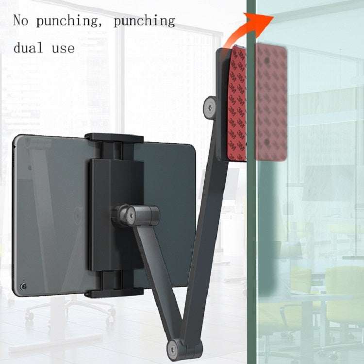 Supporto telescopico pieghevole da parete per smartphone e tablet