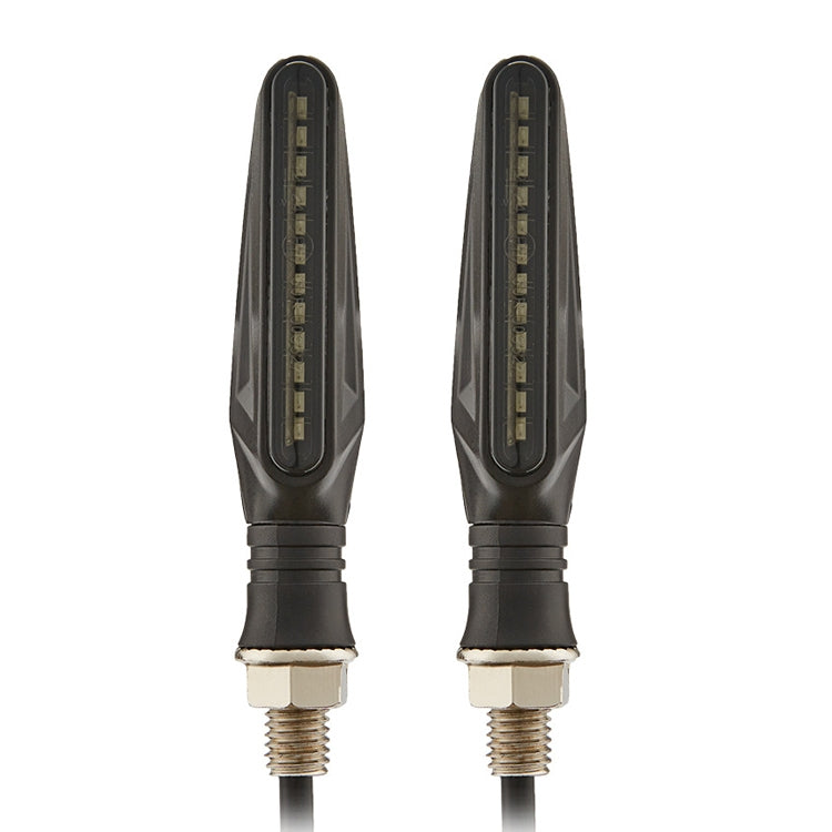 1 coppia MK-109 moto flusso sterzo lampada LED luce di segnalazione, MK-109(Black ), MK-109(Yellow )