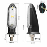 1 coppia MK-121 3 LED Shark Lampada di segnalazione moto, MK-121