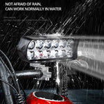 2 PCS MK-265 Luce di tiro a carattere di motocicletta Luce di marcia diurna ausiliaria, stile:, 8 LEDs, 12 LEDs, 16 LEDs