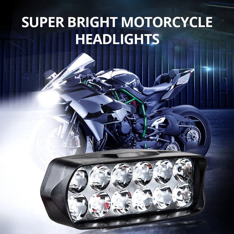 2 PCS MK-265 Luce di tiro a carattere di motocicletta Luce di marcia diurna ausiliaria, stile:, 8 LEDs, 12 LEDs, 16 LEDs