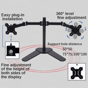 Staffa per supporto per monitor di sollevamento da tavolo, Dual Screen Desk Base, Double Screen Table Clip, Four Screen  Desk Base, Four Screen Table Clip