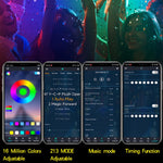 Striscia luminosa per tendone per tendone Symphony LED con telecomando 2.4G, lunghezza:, 2m 28 LEDs, 3m 42 LEDs, 4m 56 LEDs, 5m 70 LEDs, 7.5m 105 LEDs, 10m 140 LEDs
