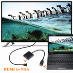 Convertitore da HDMI a VGA HD 1080P ZHQ007, White, Black