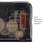 MOVEBEST Orologio da parete da soggiorno da 12 pollici Semplice orologio in plastica per la casa, stile:, G2001 Green Surface White Frame, G2001 Black Surface Black Frame, G2001 White Surface White Frame, G2001 White Surface Black Frame                ...