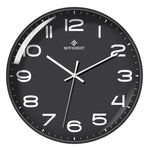 MOVEBEST Orologio da parete da soggiorno da 12 pollici Semplice orologio in plastica per la casa, stile:, G2001 Green Surface White Frame, G2001 Black Surface Black Frame, G2001 White Surface White Frame, G2001 White Surface Black Frame                ...