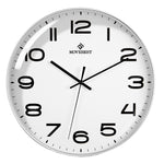 MOVEBEST Orologio da parete da soggiorno da 12 pollici Semplice orologio in plastica per la casa, stile:, G2001 Green Surface White Frame, G2001 Black Surface Black Frame, G2001 White Surface White Frame, G2001 White Surface Black Frame                ...