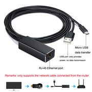 WK1109 Scheda di rete da micro USB a RJ45 per Fire TV Stick, Micro USB
