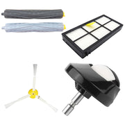 Accessori per robot di spazzamento XR319 per IRobot serie 8 / serie 9, 1 Pair Main Brush, 10 PCS Side Brush, 5 PCS Filter, 2 PCS Steering Wheel