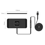 Caricabatterie wireless per tappetini antiscivolo per auto C1 15W, C1 1m Cable
