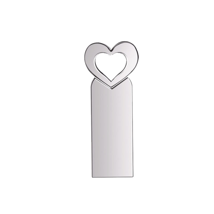 Zshqu2 Chiavette USB 2.0 ad alta velocità a forma di cuore in metallo, 4GB, 8GB, 16 GB, 32GB, 64GB, 128GB