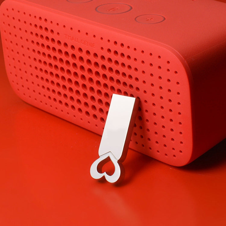 Zshqu2 Chiavette USB 2.0 ad alta velocità a forma di cuore in metallo, 4GB, 8GB, 16 GB, 32GB, 64GB, 128GB
