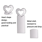 Zshqu2 Chiavette USB 2.0 ad alta velocità a forma di cuore in metallo, 4GB, 8GB, 16 GB, 32GB, 64GB, 128GB