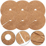 6 pezzi/set radice di piante antigelo vaso da fiori palma da cocco tappetino piatto, dimensioni:, 20cm, 30cm