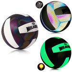 MILACHIC Pallone da pallavolo fluorescente No.5 PU Pallavolo cucito a macchina, 6930 Night Light, 6931 Colorful, 6932 Honeycomb