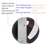 MILACHIC Pallone da pallavolo fluorescente No.5 PU Pallavolo cucito a macchina, 6930 Night Light, 6931 Colorful, 6932 Honeycomb