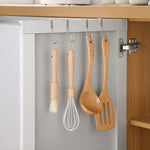 5 ganci a forma di S in acciaio inossidabile con doppio gancio e gancio posteriore per porta del cassetto, S-Shaped Double Hook