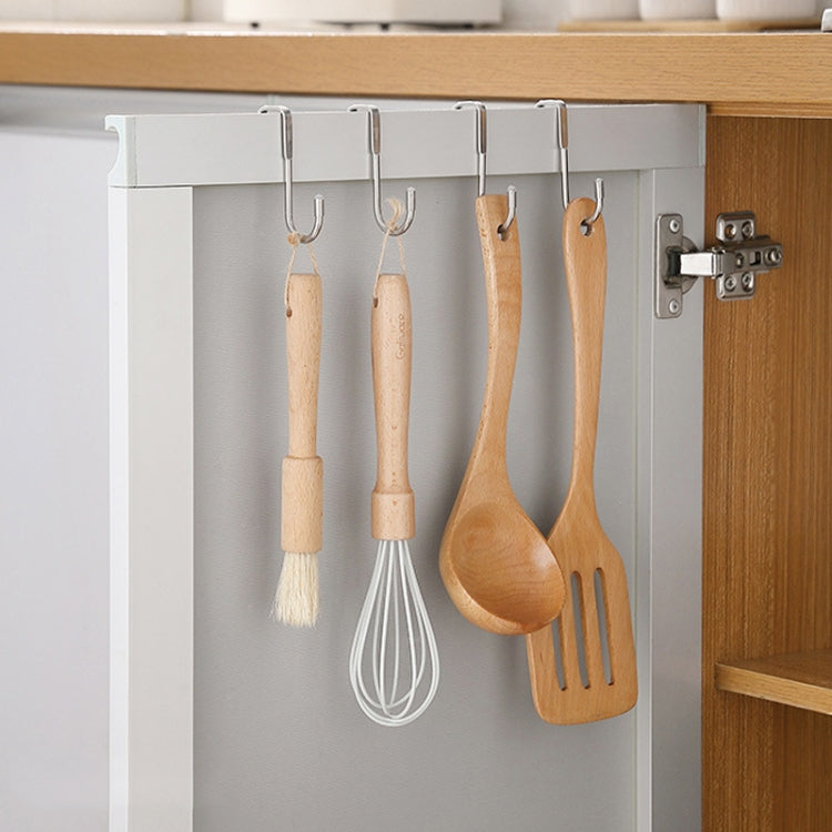 5 ganci a forma di S in acciaio inossidabile con doppio gancio e gancio posteriore per porta del cassetto, S-Shaped Double Hook