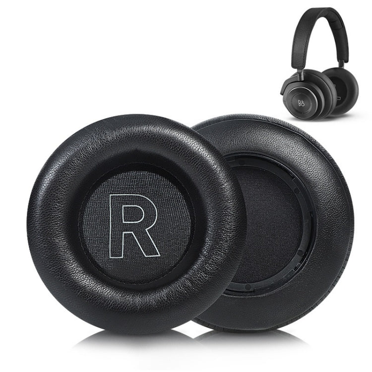 1 paio di paraorecchie in spugna di vera pelle per BO BeoPlay H7 / H9 / H9i 3rd, H7 / H9 / H9i (Black), H7 / H9 / H9i (Apricot)