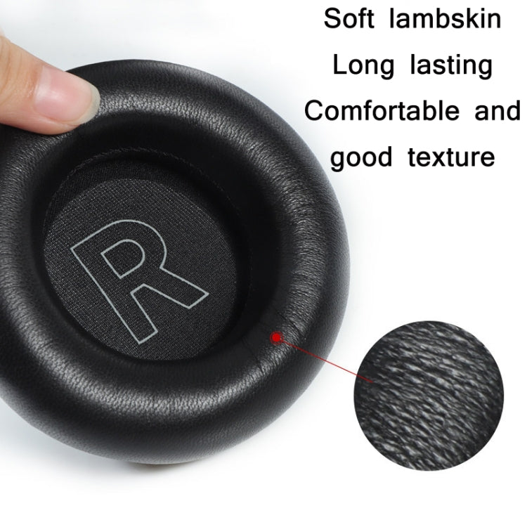 1 paio di paraorecchie in spugna di vera pelle per BO BeoPlay H7 / H9 / H9i 3rd, H7 / H9 / H9i (Black), H7 / H9 / H9i (Apricot)