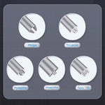 Qianli Precision Silent Double Bearing Screwdriver with Super Tactile Grip, Type A Phillips, Type B Tri-point, Type C Pentalibe, Type D Pinhead Philips, Type E T2 Torx